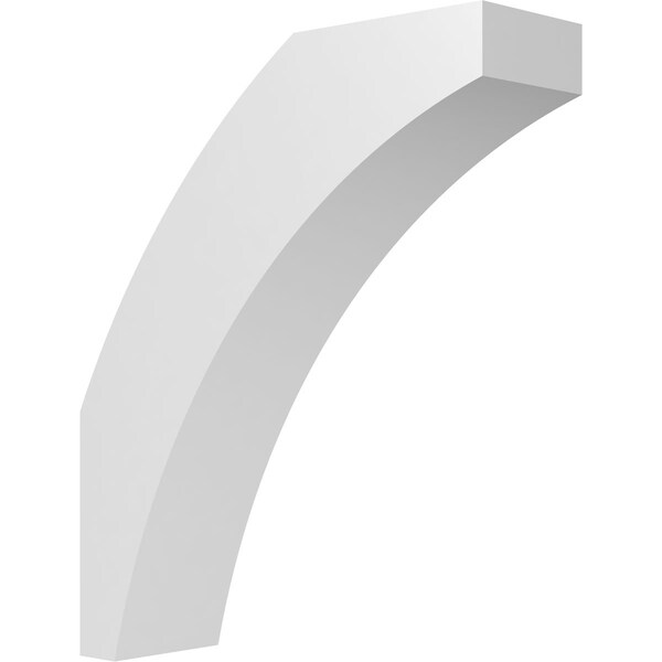 Ekena Millwork 6-in. W x 20-in. D x 24-in. H Thorton Architectural Grade PVC Knee Brace BRCP06X20X24THR - main